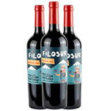 Kit com 03 Unidades de Vinho Tinto Argentino Filosur Malbec 2021 com 750 ml